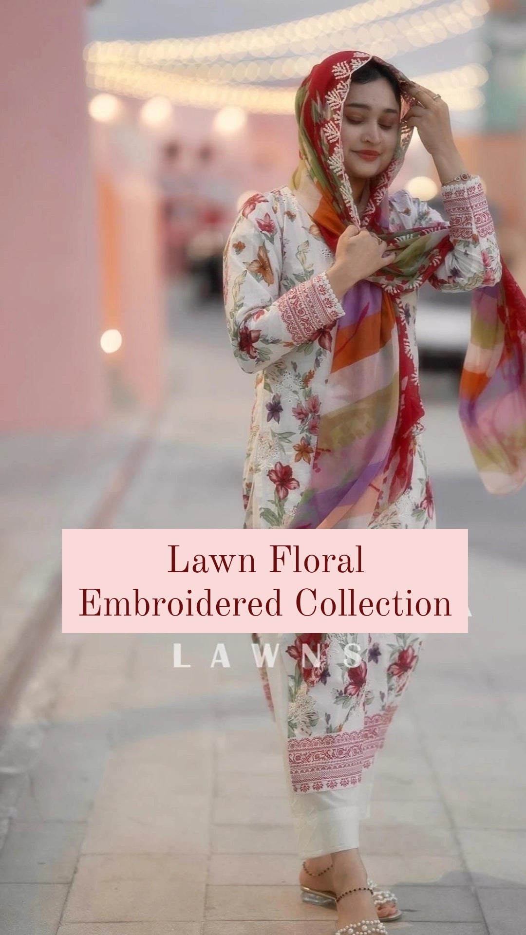 Lawn Floral Chikankari Collection