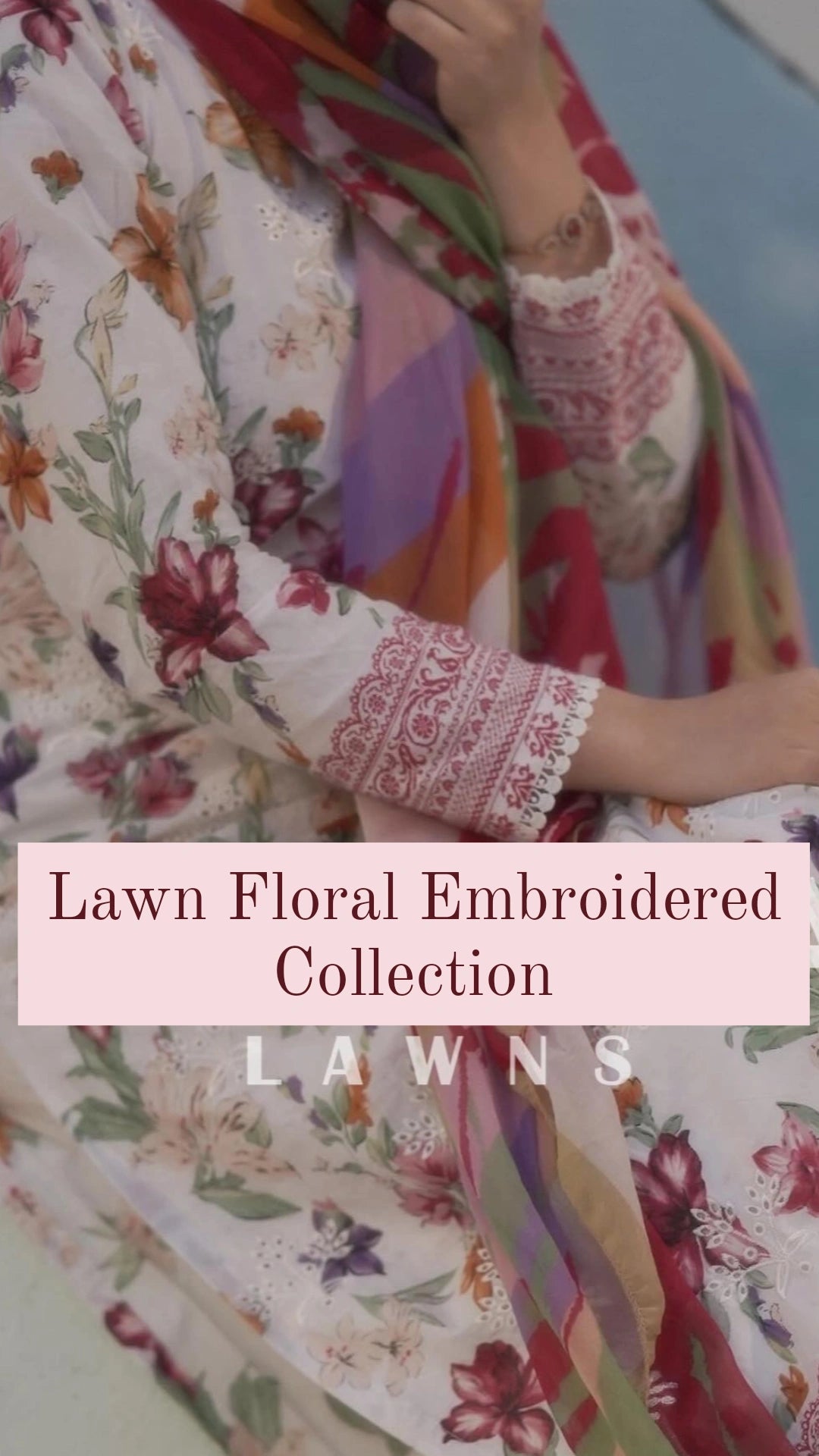 Lawn Floral Chikankari Collection