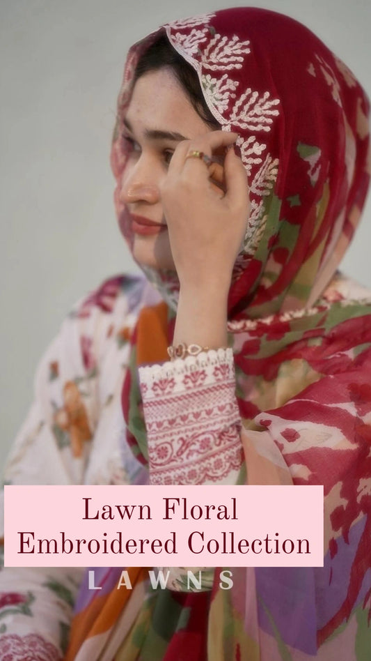 Lawn Floral Chikankari Collection