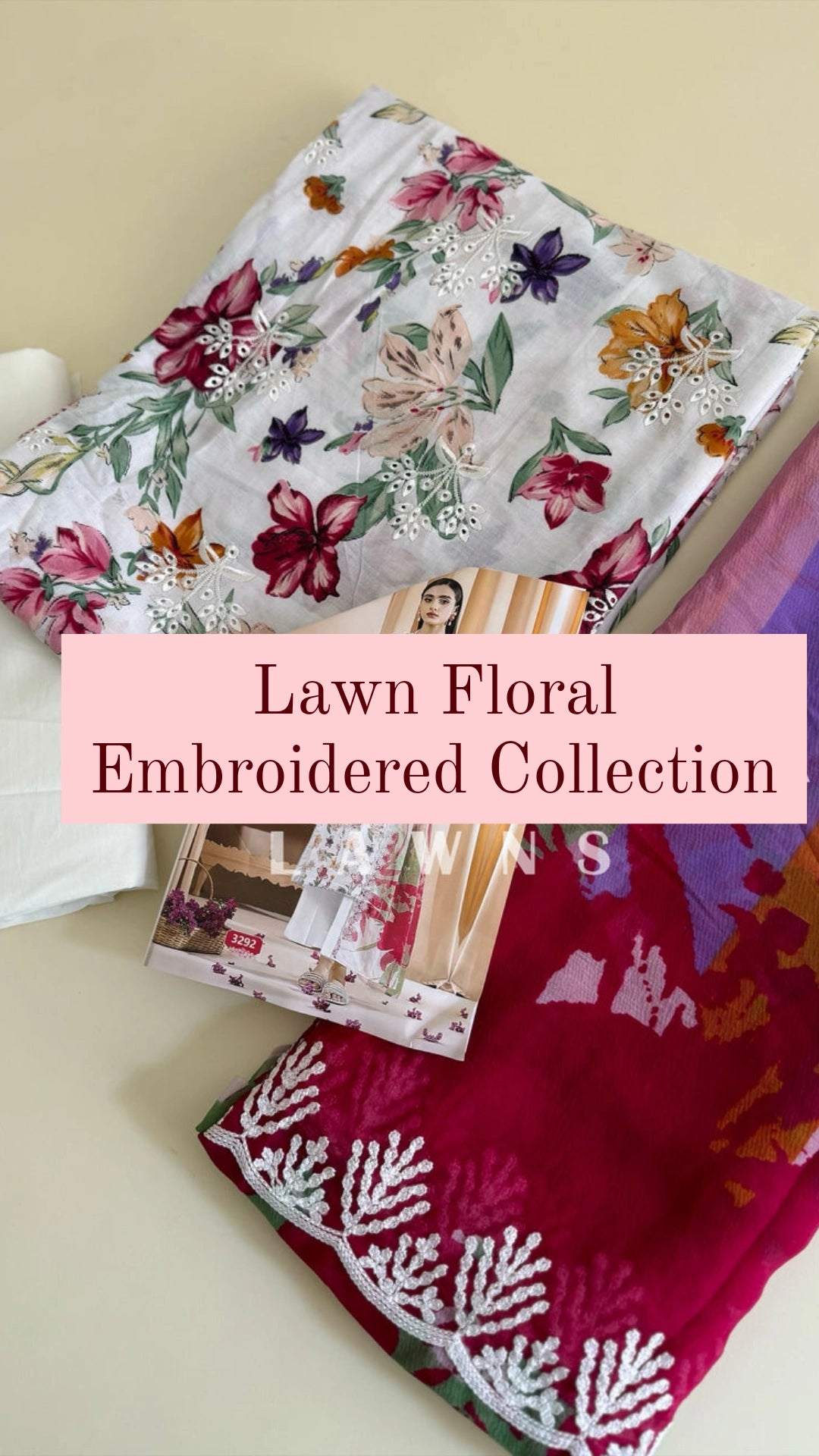 Lawn Floral Chikankari Collection