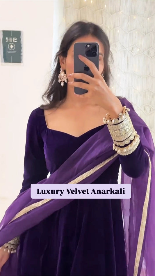 Mayra Velvet Anarkali