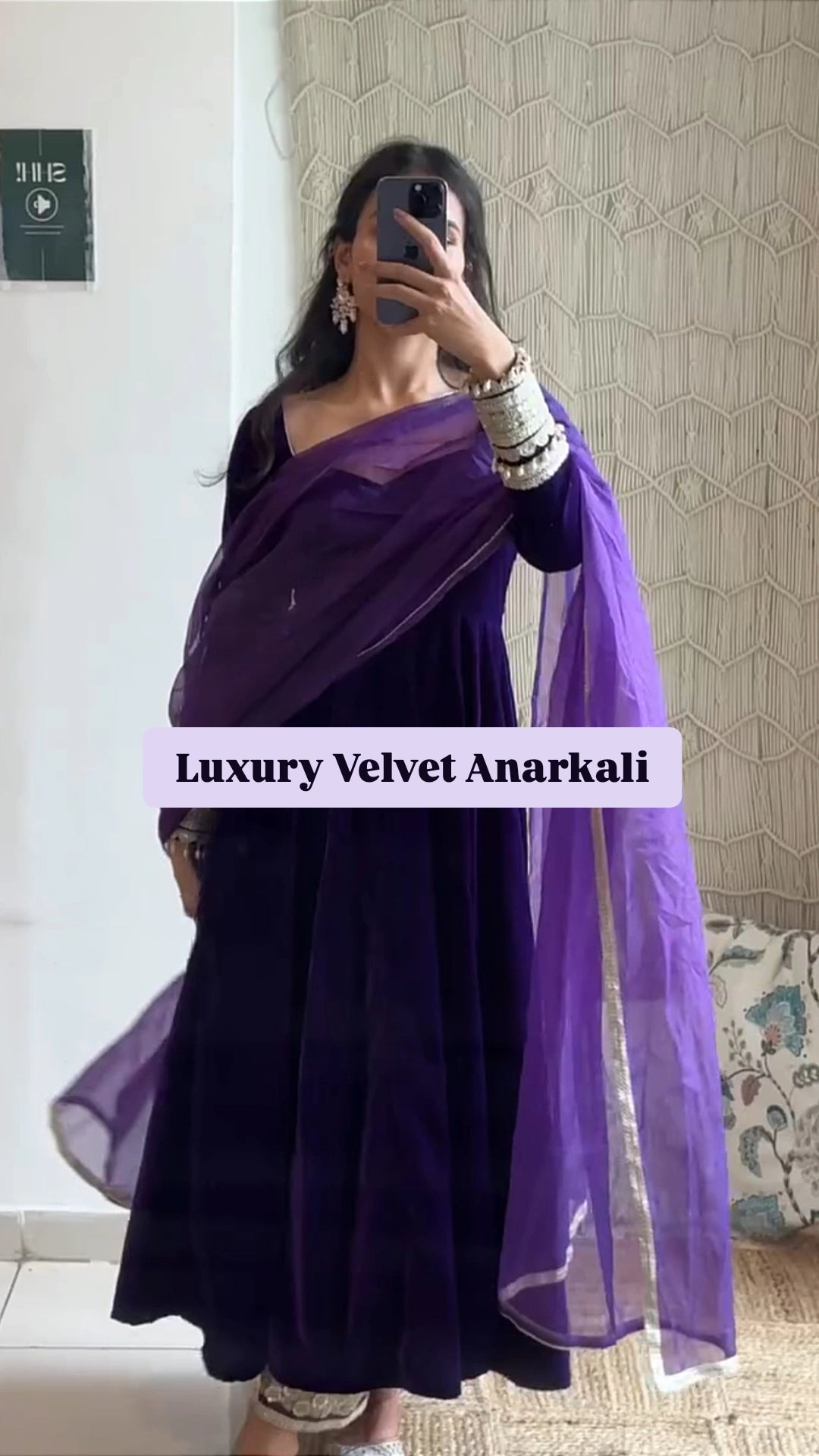 Mayra Velvet Anarkali