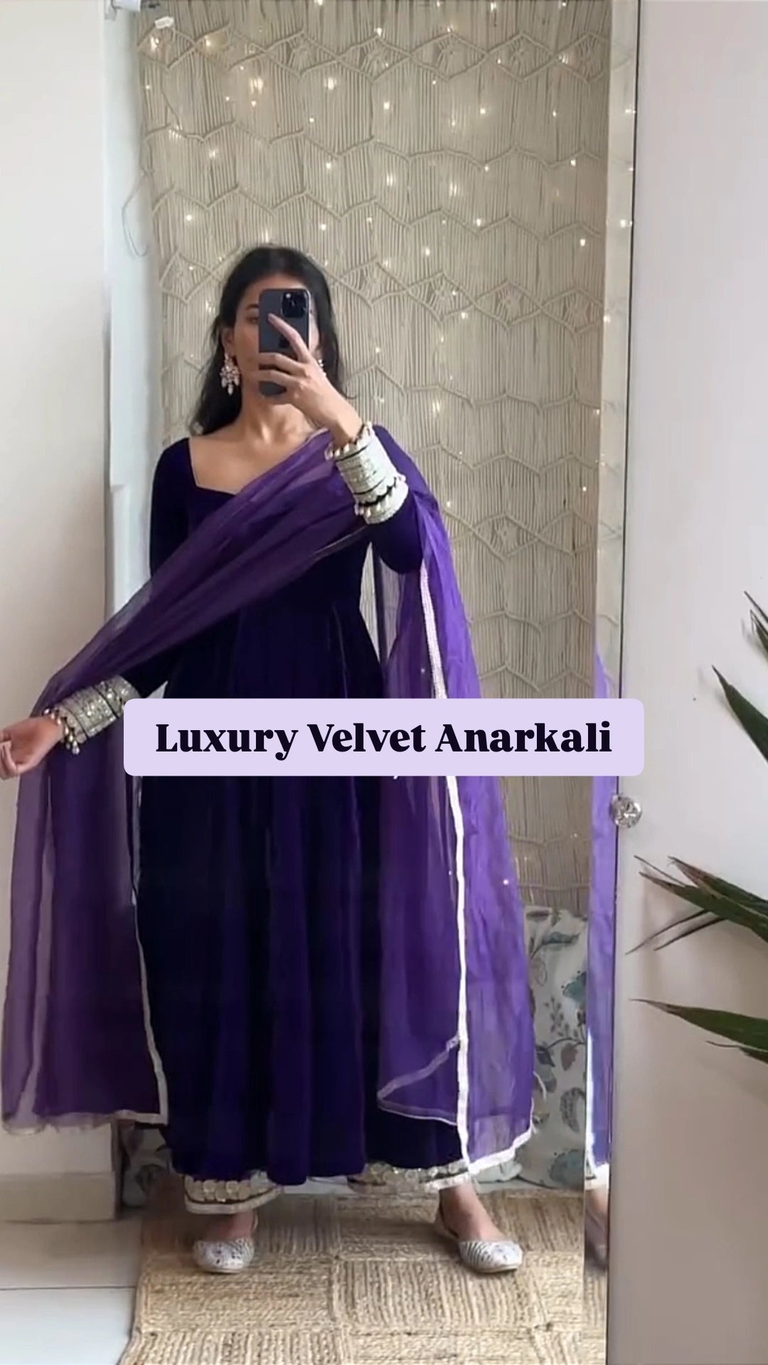 Mayra Velvet Anarkali