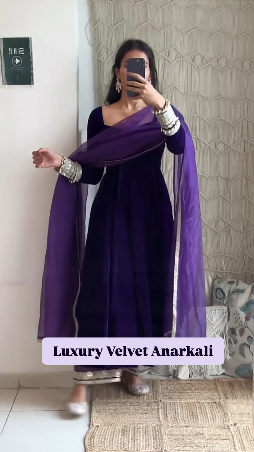 Mayra Velvet Anarkali