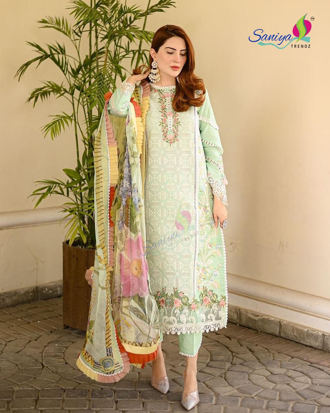 Embroidered Chikankari Lawns