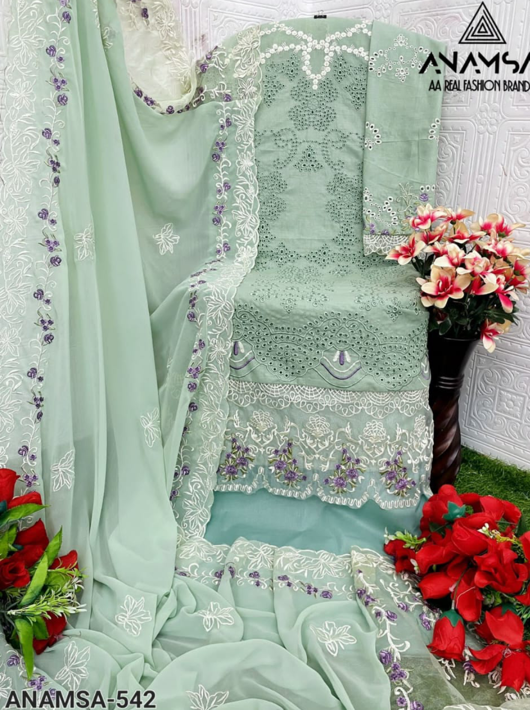 Embroidered Chikankari Lawns