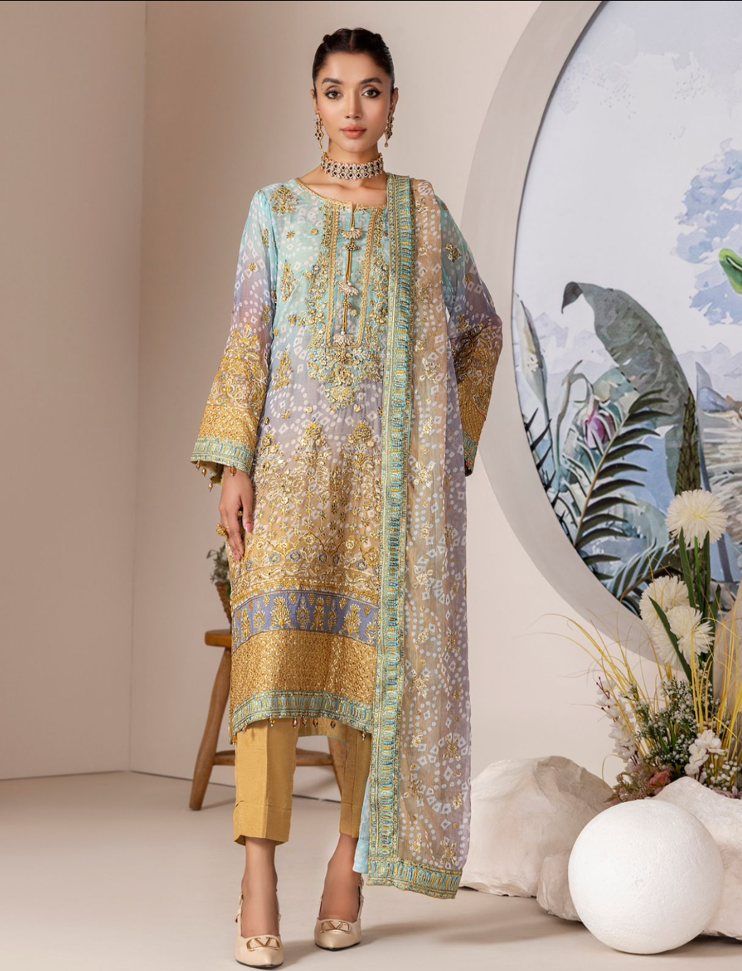 Nova Embroidered Chiffon