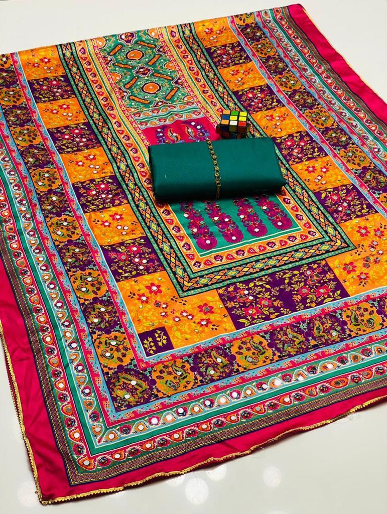 Original Pakistani Silk Handmade Karachi Dupatta