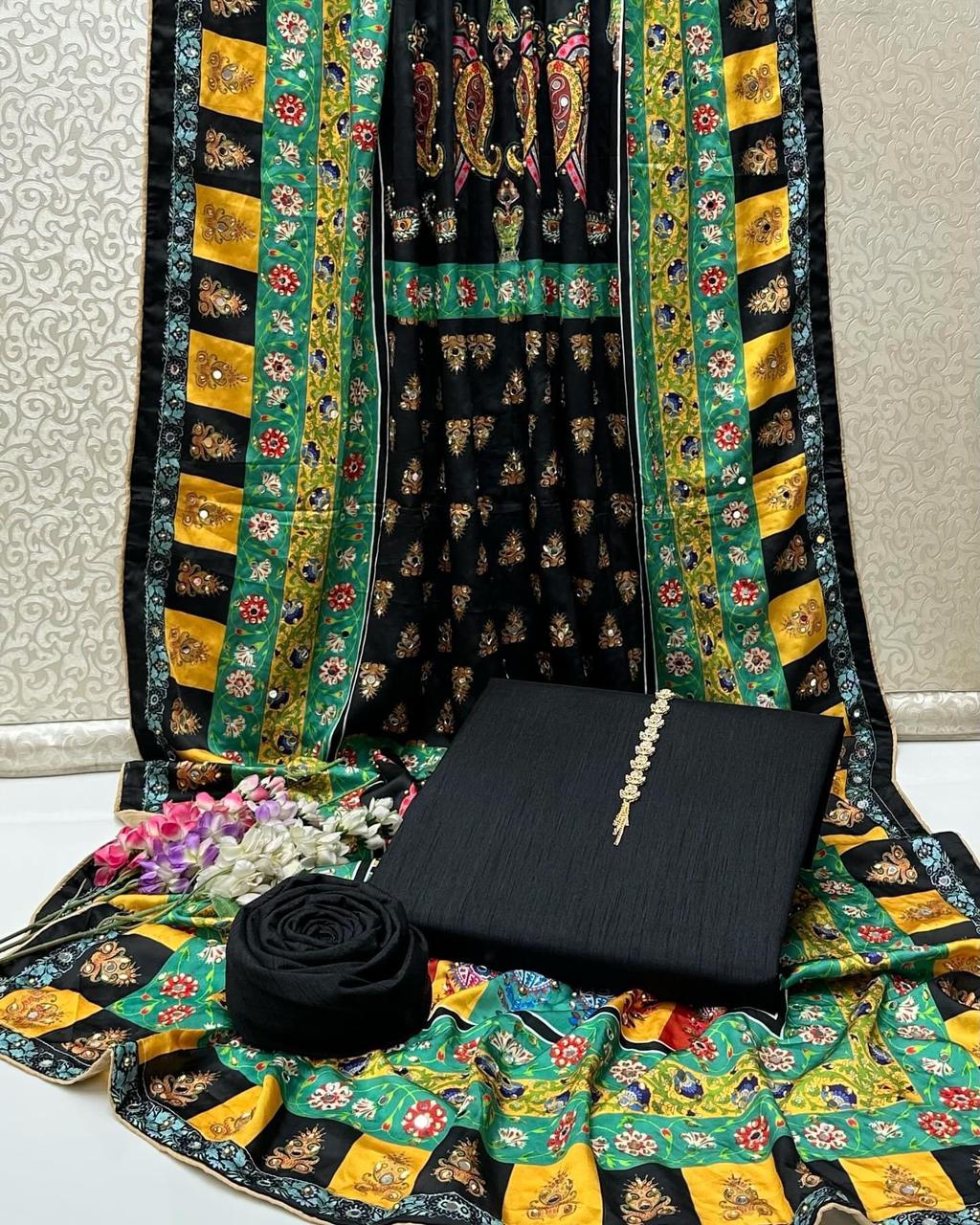 Original Pakistani Silk Handmade Karachi Dupatta