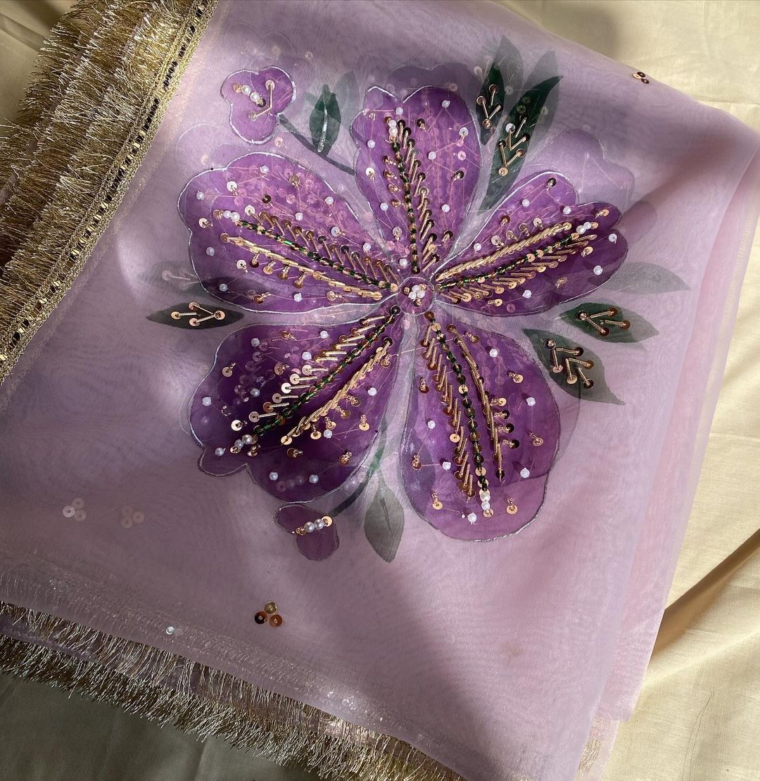 Handpainted Dupatta