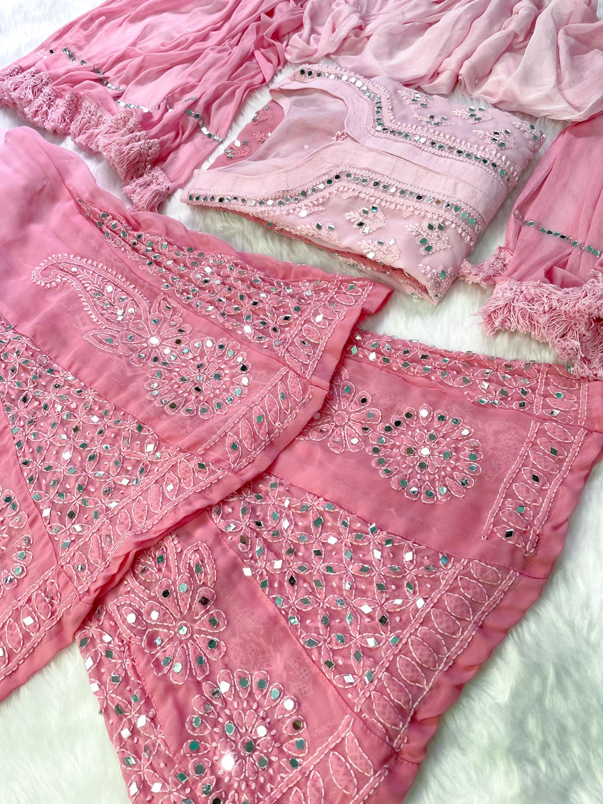 Ombre Shaded Chikankari Collection